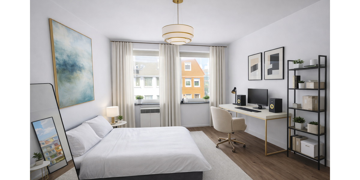 Etagenwohnung Düsseldorf - 1 Zimmer, 27 m&sup2;, 675&euro; | Angebot:27425135